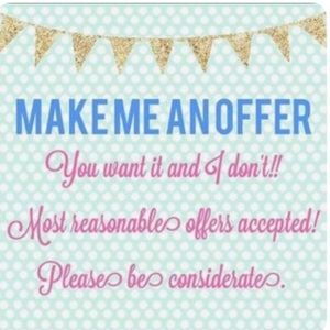 Reasonable offers always accepted!!!